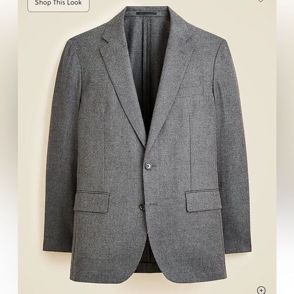 J Crew Ludlow Slim-fit suit jacket in English cotton-wool blend NWT - Picture 3 of 11